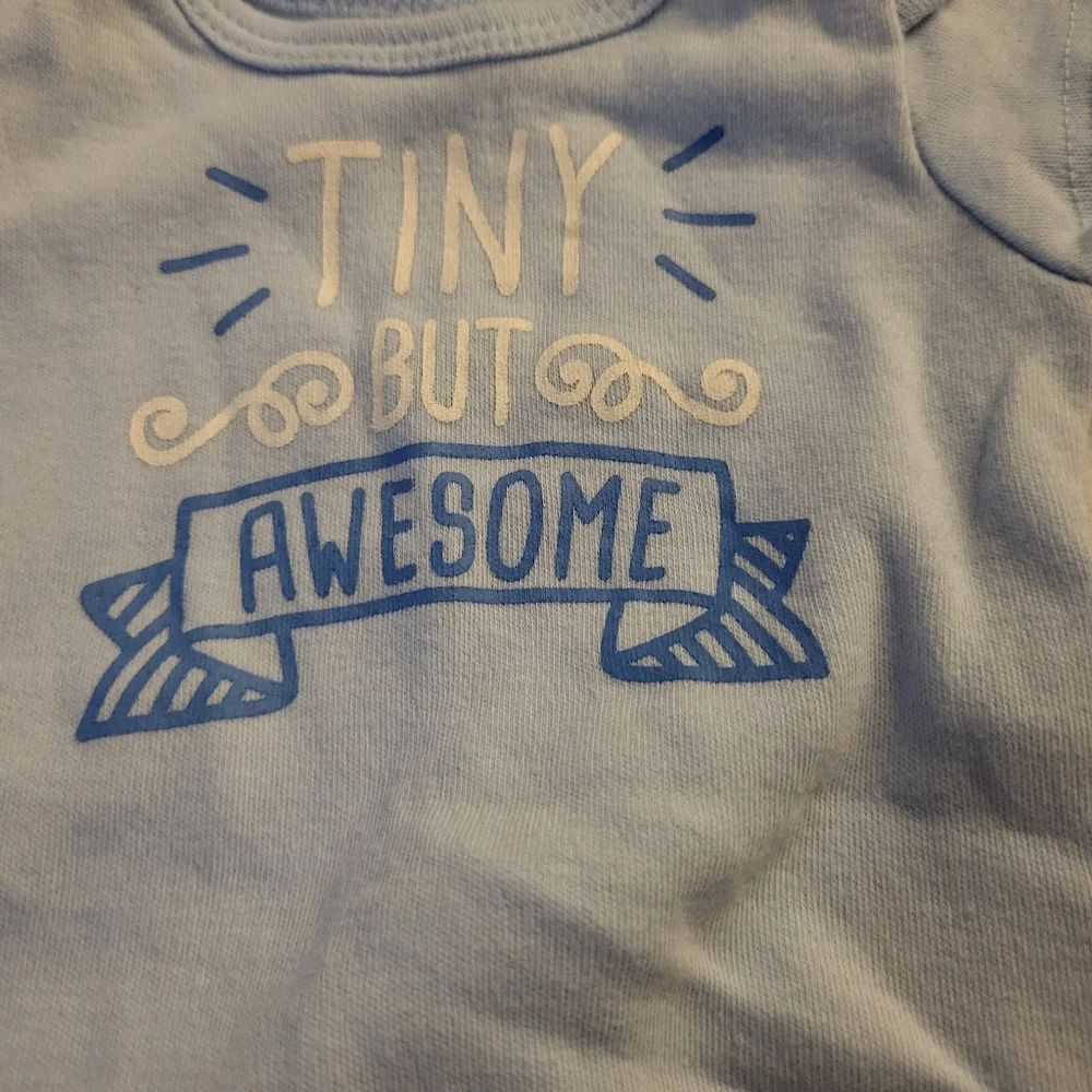 ⚠️SOLD⚠️Lot Of 8 Baby Boy Onesies Size Newborn - Picture 7 of 11